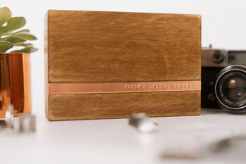 Personalised Wooden Cufflink Or Trinket Box, 3 of 8