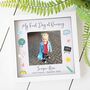 Personalised Glass Photo 'First Day' Frame, thumbnail 1 of 3