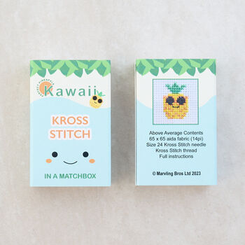 Kawaii Pineapple Cross Stitch Kit, 8 of 9