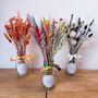 Colourful Dried Flower Vase Gift For Girlfriend, thumbnail 5 of 5