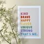 Children's Positive Affirmation Print, thumbnail 8 of 9