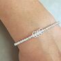 Sterling Silver Milestone Birthday Stretch Bracelet In Various Ages, thumbnail 2 of 12