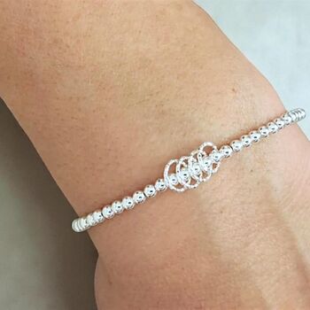 Sterling Silver Milestone Birthday Stretch Bracelet In Various Ages, 2 of 12