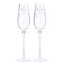 Personalised Mr And Mrs Swarovski Champagne Flutes, thumbnail 8 of 8