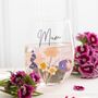 Mum Wildflower Stemless Wine Glass | Mother's Day Gift, thumbnail 1 of 2