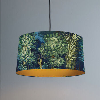 Forbidden Forest Lampshade In Sapphire, 2 of 4