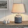 Ilmos Distressed Ceramic Table Lamp, thumbnail 4 of 4