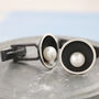 Black Pearl Cufflinks. 30th Anniversary Gift For Him, thumbnail 8 of 12