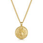 St Christopher Necklace 18 K Gold Plated Steel, thumbnail 1 of 6
