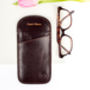 Personalised Lady's Leather Glasses Case. 'The Rufeno', thumbnail 1 of 12