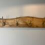 Coat Hooks Mounted On Handcrafted Spalted Beech Wood, thumbnail 3 of 9