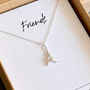 Friendship Eiffel Tower Necklace In Sterling Silver, thumbnail 1 of 6