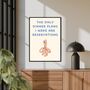 A4 Typography Print That Only Dinner Plans I Make Are Reservations, thumbnail 1 of 5