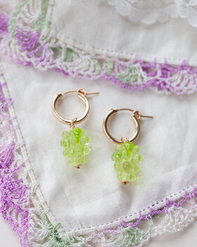 Green Grape Earrings, 2 of 3