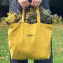 Personalised Embroidered Happy Tote Bag, thumbnail 4 of 8