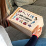Personalised Sewing Box With Sliding Lid, thumbnail 2 of 5
