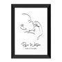 Personalised Line Art Relaxed Baby Print, thumbnail 8 of 12