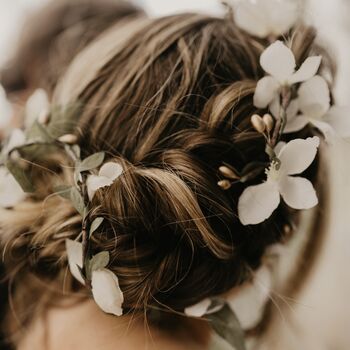 Alana Ivory Blossom Wedding Hair Vine Accessory, 2 of 5