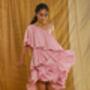 Avanti Tissue Chanderi One Shoulder Dress, thumbnail 3 of 9