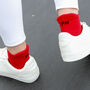 Paisley Burgundy And Organic Sport Red Women Ankle Socks, thumbnail 8 of 11
