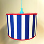 Carnival Lampshade In Bold Blue Stripe, thumbnail 5 of 5