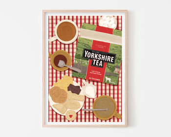 Yorkshire Tea And Biscuits Art Print, 6 of 6