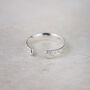 Sterling Silver Lace Texture Toe Ring, thumbnail 3 of 4