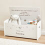 Personalised Large White Star Toy Box, thumbnail 1 of 4