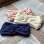 Personalised Knitted Winter Headband, thumbnail 1 of 5