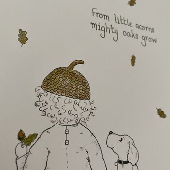 Little Acorn Childs Art Print, 5 of 5