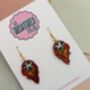 Meteor Glitter Resin Earrings / Space Lover Gift / Celestial Statement Jewellery / Cosmic Accessories, thumbnail 5 of 5