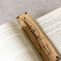 Personalised Oak Heart Bookmark Gift For Book Lovers, thumbnail 4 of 4