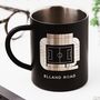 Leeds United Elland Road Stadium Custom Engraved Steel Mug Football Gift, thumbnail 1 of 9