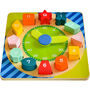 Wooden Teaching Clock And Shape Sorter Puzzle, thumbnail 4 of 11