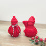 Festive Red Snowman Christmas Candle Decoration Gift, thumbnail 1 of 7