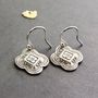 Antique Coin Clover Earrings, thumbnail 1 of 6