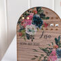 Personalised Hydrangea And Roses Arched Earring Storage, thumbnail 3 of 4