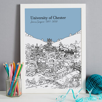 Personalised Chester Graduation Gift Print, 4 of 9