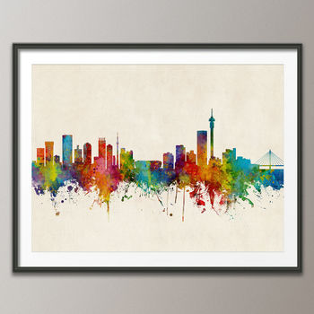 Johannesburg Skyline Cityscape Art Print, 5 of 8