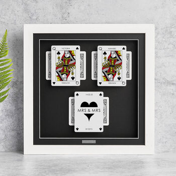 The Perfect Hand Queen And Queen Personalised Gift Frame, 4 of 12