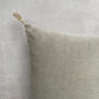 The Velvet And Linen Cushion Sage Green, thumbnail 3 of 7