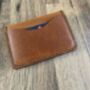 Burnt Tan Personalised Leather Card Wallet, ID Holder, thumbnail 3 of 9