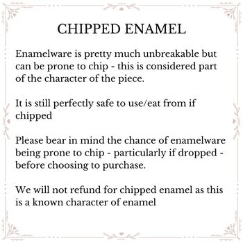 Personalised Enamel Chips Bowl, 5 of 7