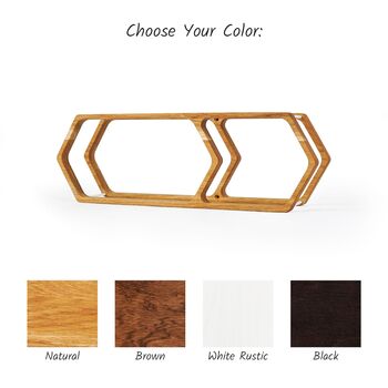 Handcrafted Scandi Design Oak Toilet Paper Rack, 9 of 10