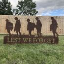 Lest We Forget Soldier Scene Garden Ornament By The Rustic Warehouse ...