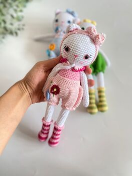 Handmade Crochet Cats For Children, 5 of 12