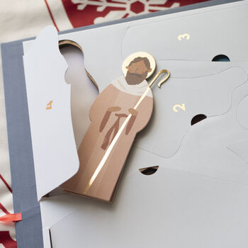 Personalised Nativity Paper Craft Advent Calendar, 2 of 9
