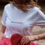 I Don't Owe You Embroidered T Shirt, thumbnail 1 of 2