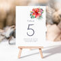 Wedding Table Numbers Tropical, thumbnail 2 of 3