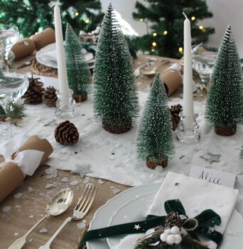 Winter Forest Wonderland Festive Christmas Tablescape, 6 of 7
